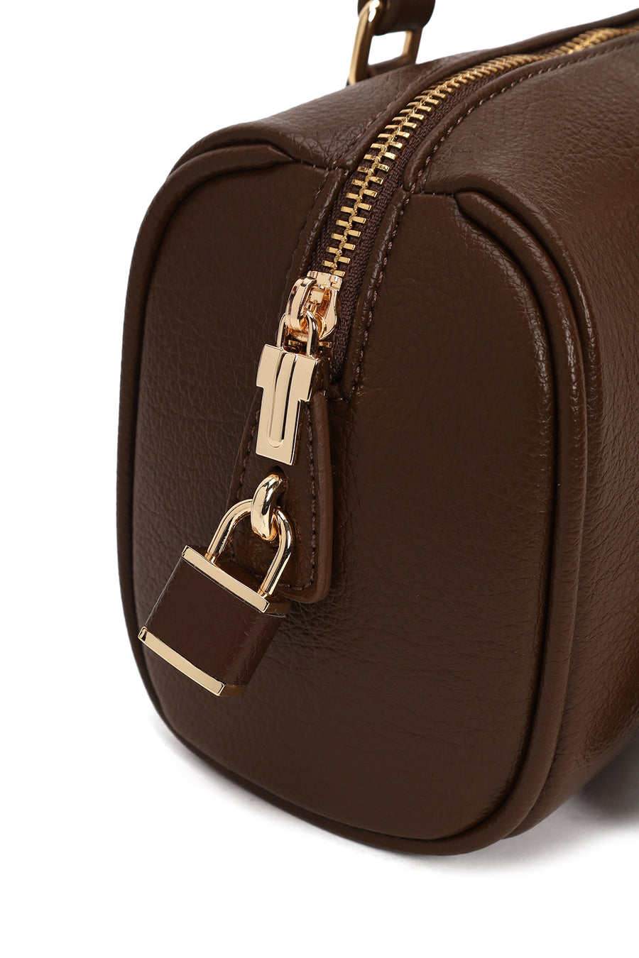 Woman Brown Charmed Shoulder Bag