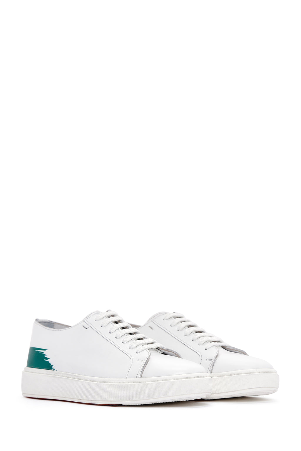 Erkek Beyaz Deri Sneaker