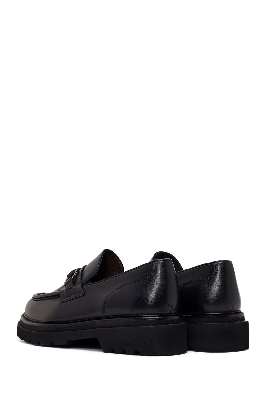 Erkek Siyah Deri Casual Loafer