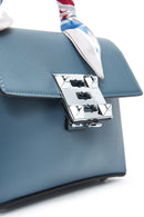 Women's Blue Scarf Detailed Handbag | Derimod