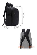 D-Pack Unisex Siyah Teknolojik Kumaş Sırt Çantası | Derimod
