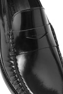 Erkek Siyah Deri Klasik Loafer | Derimod