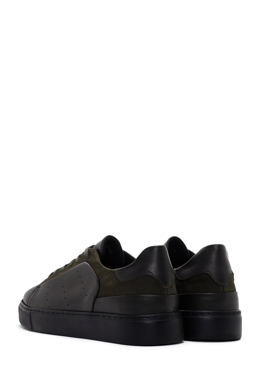 Erkek Yeşil  Deri Sneaker