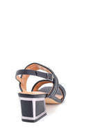 Women's Thick Heeled Quilted Sandals | Derimod