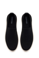 Male Black Patterned Fabric Loafer | Derimod