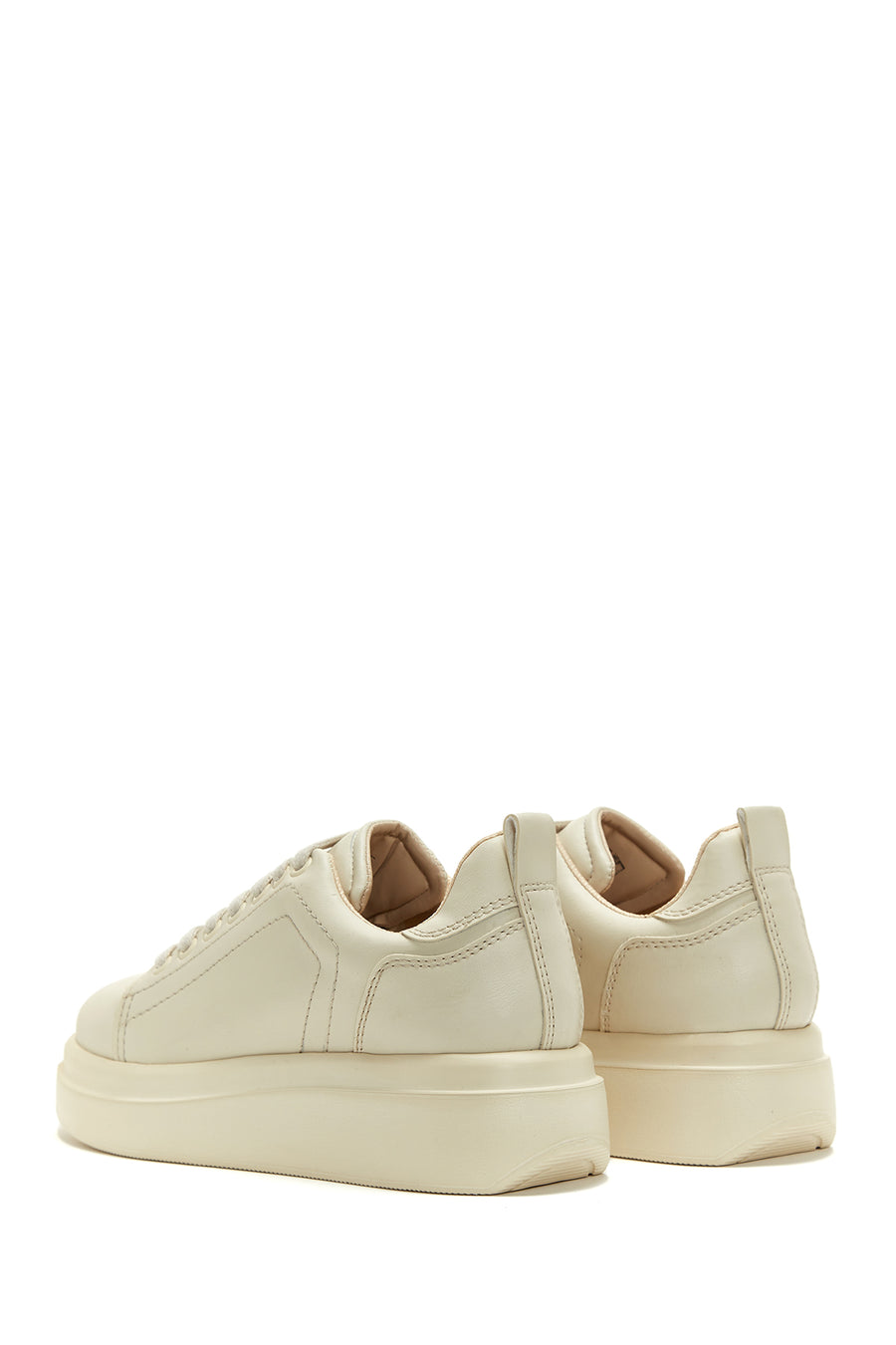 Kadın Bej Kalın Tabanlı Sneaker