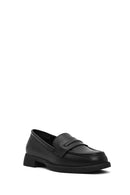 Kadın Siyah Deri Maskülen Loafer | Derimod