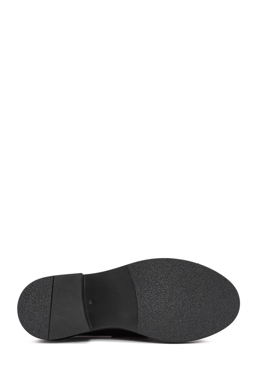 Women's Black Buckle Detailed Masculine Loafer