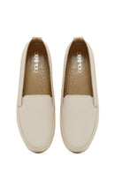 Kadın Krem Deri Konfor Loafer | Derimod
