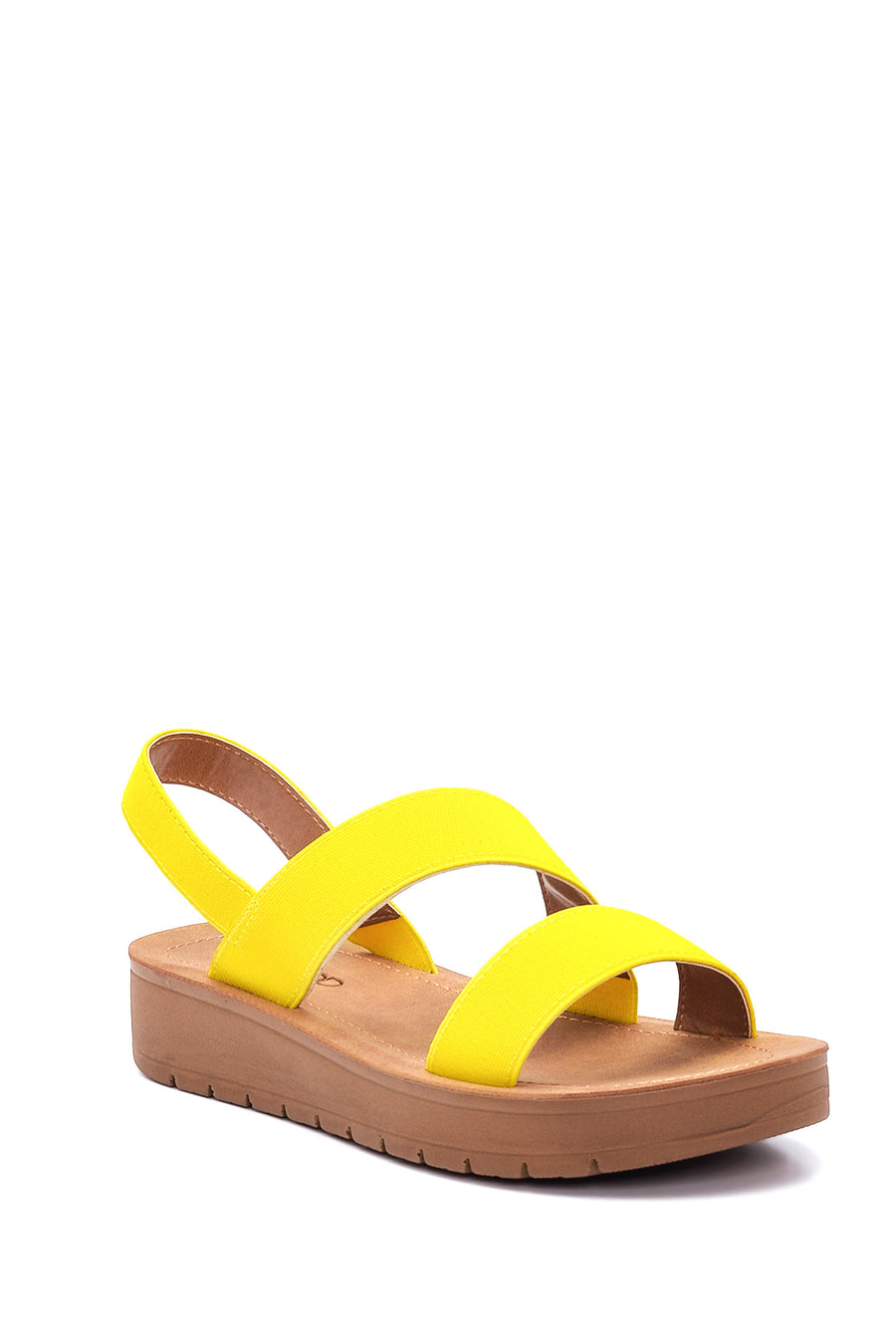 Kadın Sarı Casual Düz Sandalet