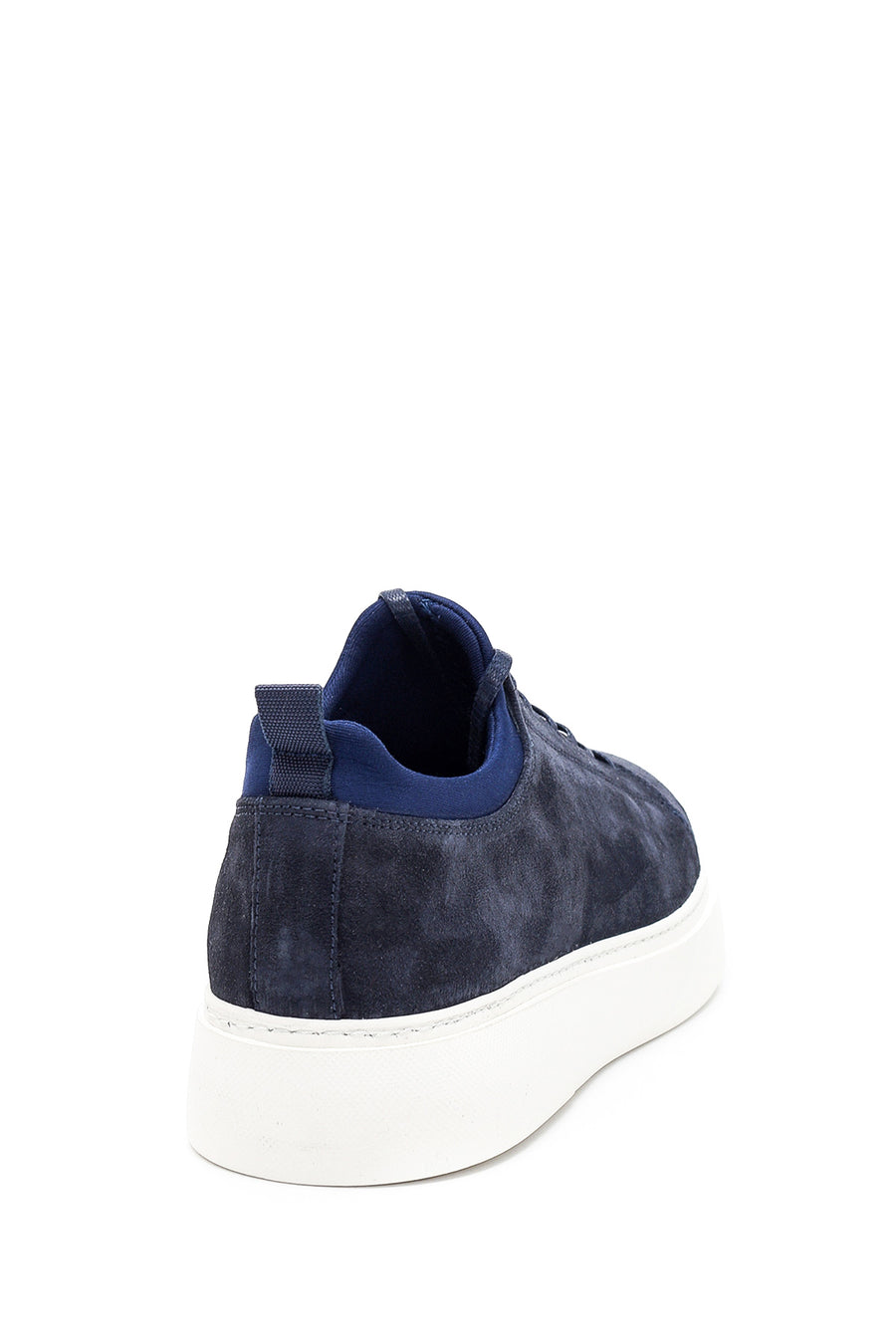Erkek Mavi Süet Deri Sneaker