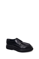 Male Black Lace-Up Thick-Soled Leather Casual Shoes | Derimod