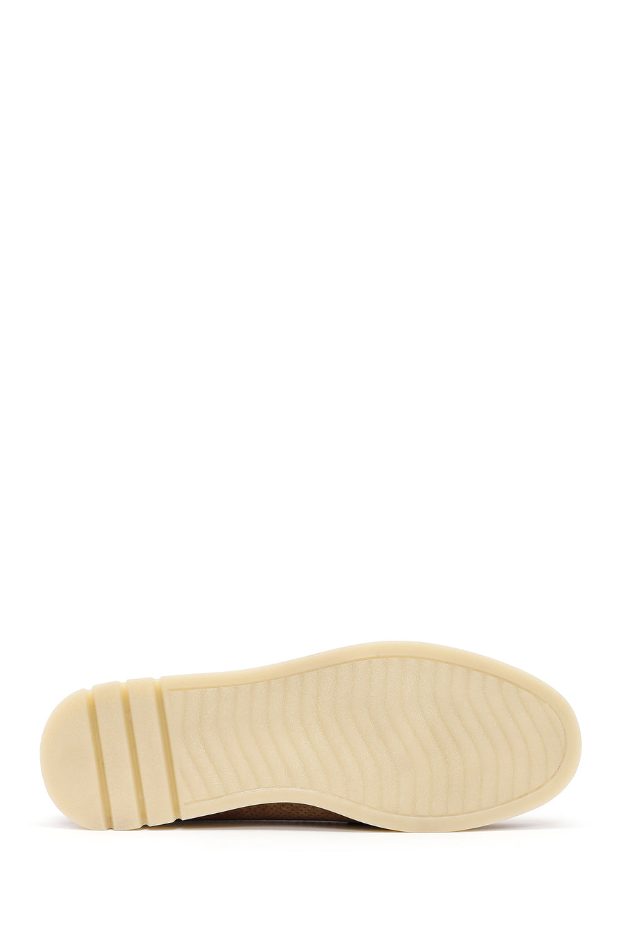 Kadın Vizon Bağcıklı Tokalı Süet Deri Comfort Loafer