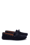 Erkek Lacivert Süet Deri Casual Loafer | Derimod