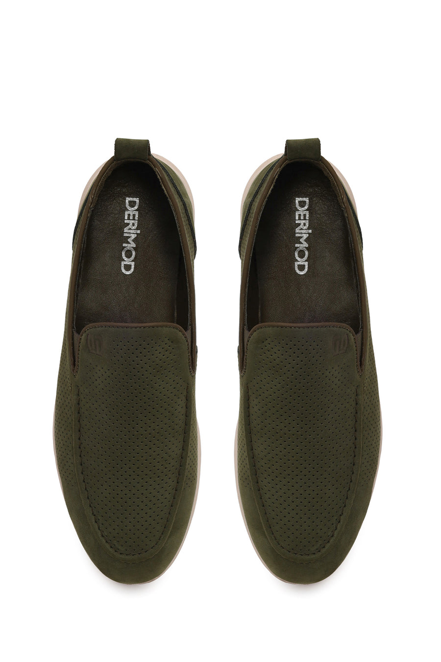 Male Khaki Nubuck Leather Loafer