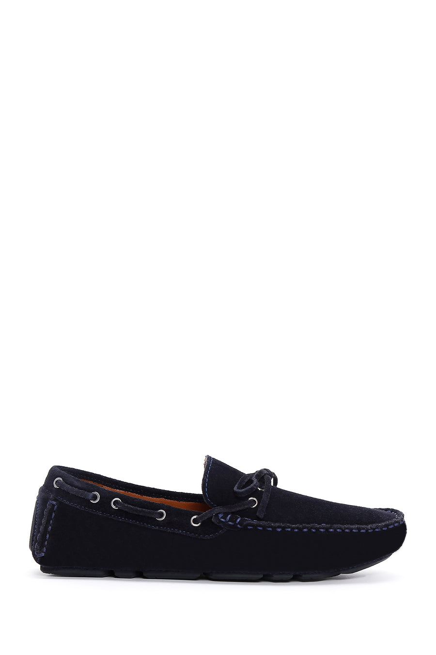 Erkek Lacivert Süet Deri Casual Loafer 23SFD601610 | Derimod