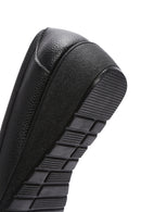 Women's Black Wedge Heel Loafer | Derimod