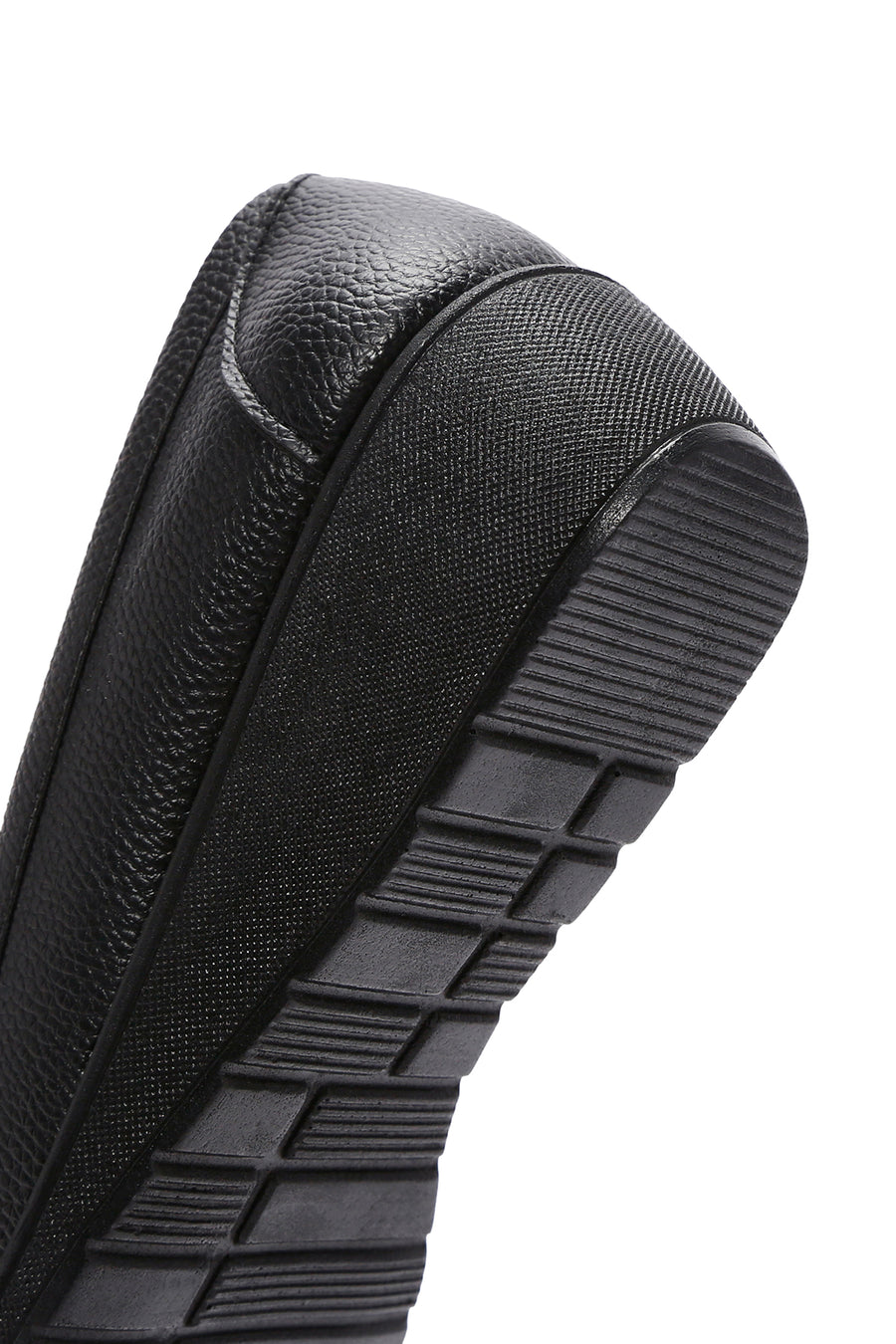 Women's Black Wedge Heel Loafer
