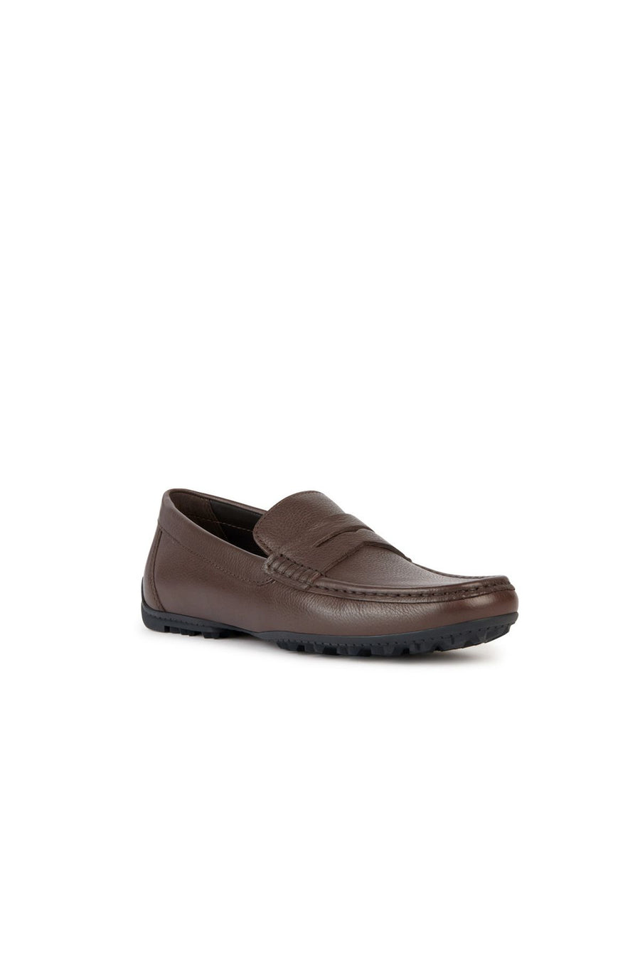 Geox Men's Brown Kosmopolis + Grip Leather Masculine Loafer
