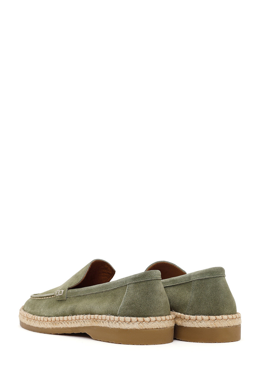 Men's Green Suede Leather Casual Loafer