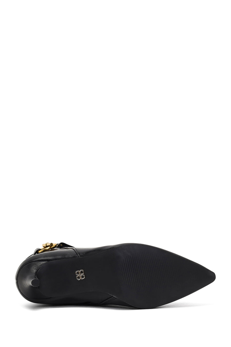 Women's Black Zippered Thin Heeled Boots