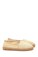 Women's Beige Straw Sole Espadrille | Derimod