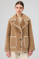 Vald'isere Kadın Camel Teddy Mont | Derimod
