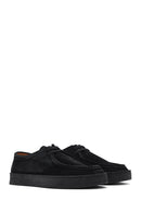 Men's Black Lace-Up Suede Leather Casual Shoes | Derimod