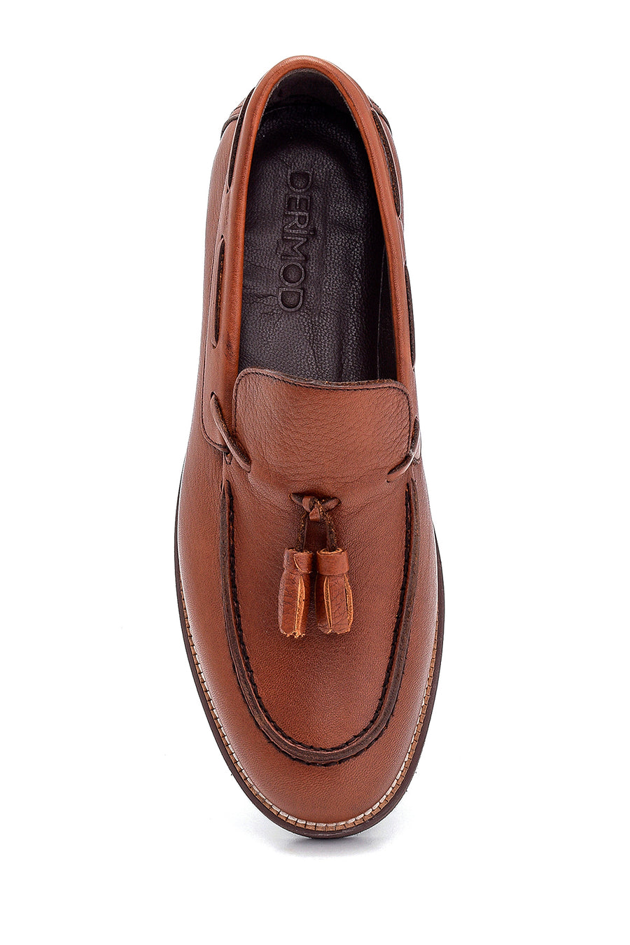 Men's Leather Tassel Detailed Loafer
