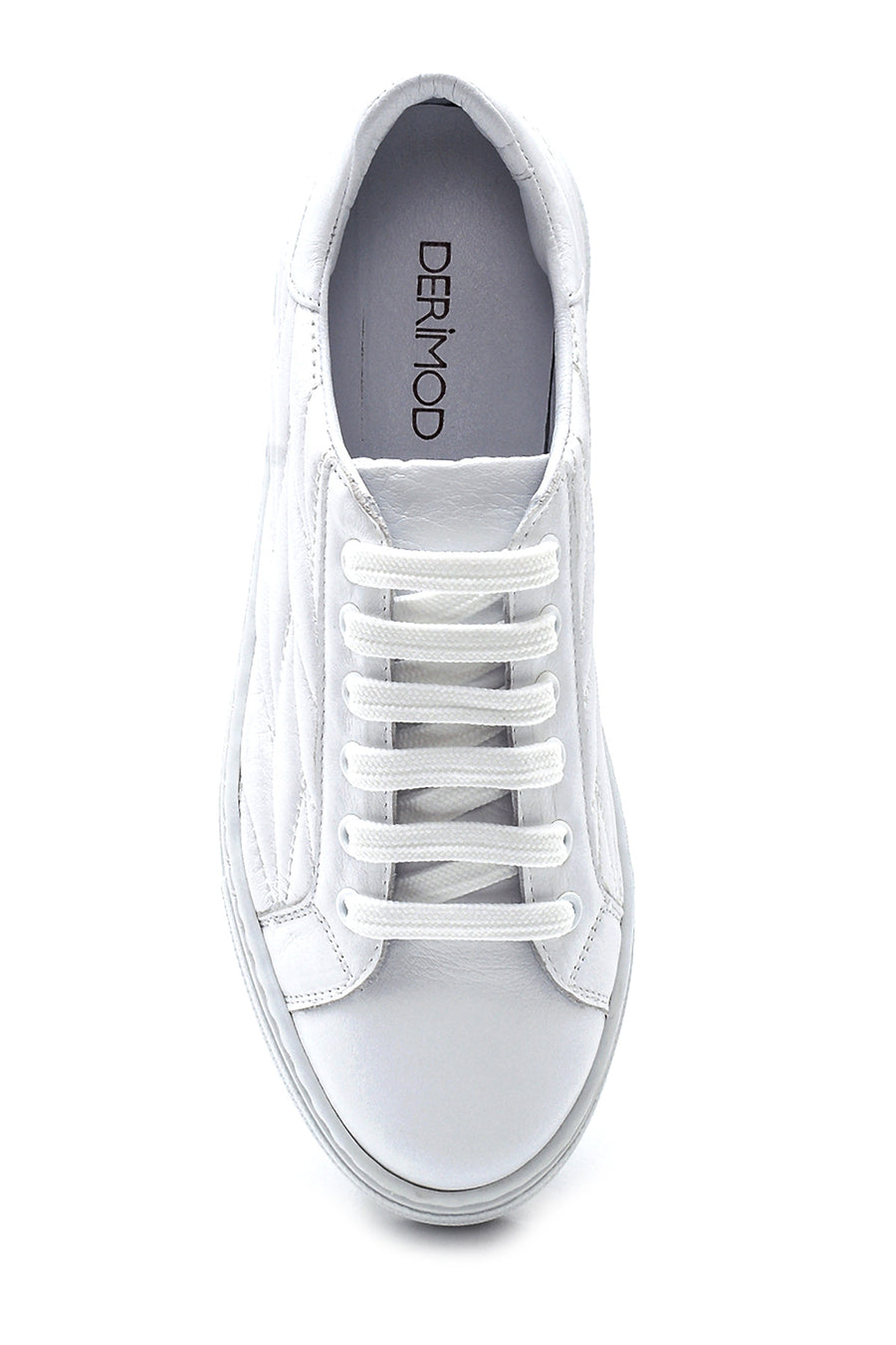 Kadın Deri Desenli Sneaker