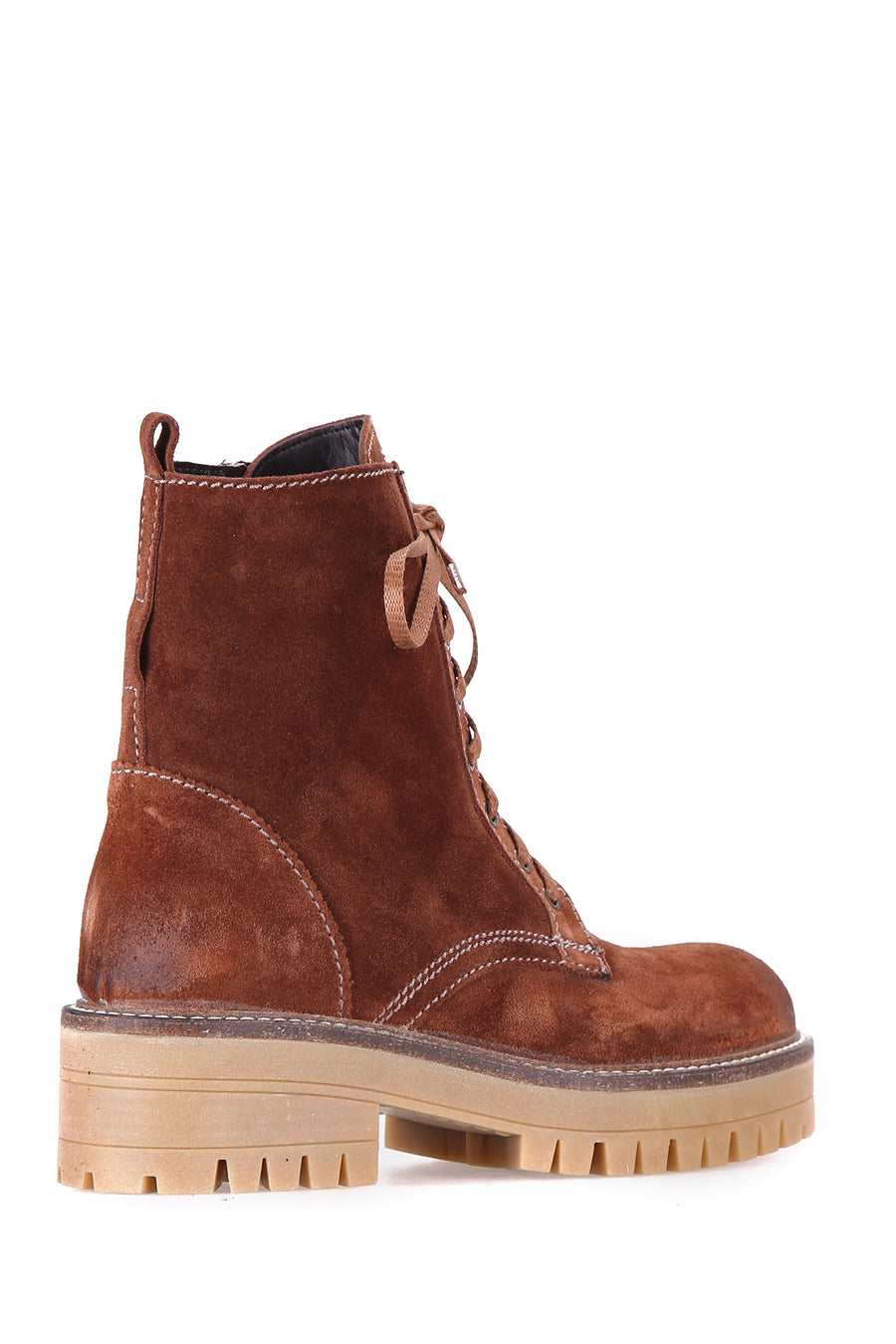 Lace-Up Women's Suede Boots