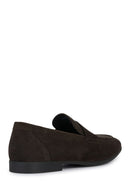 Geox Men's Brown Sapienza Suede Leather Loafer | Derimod