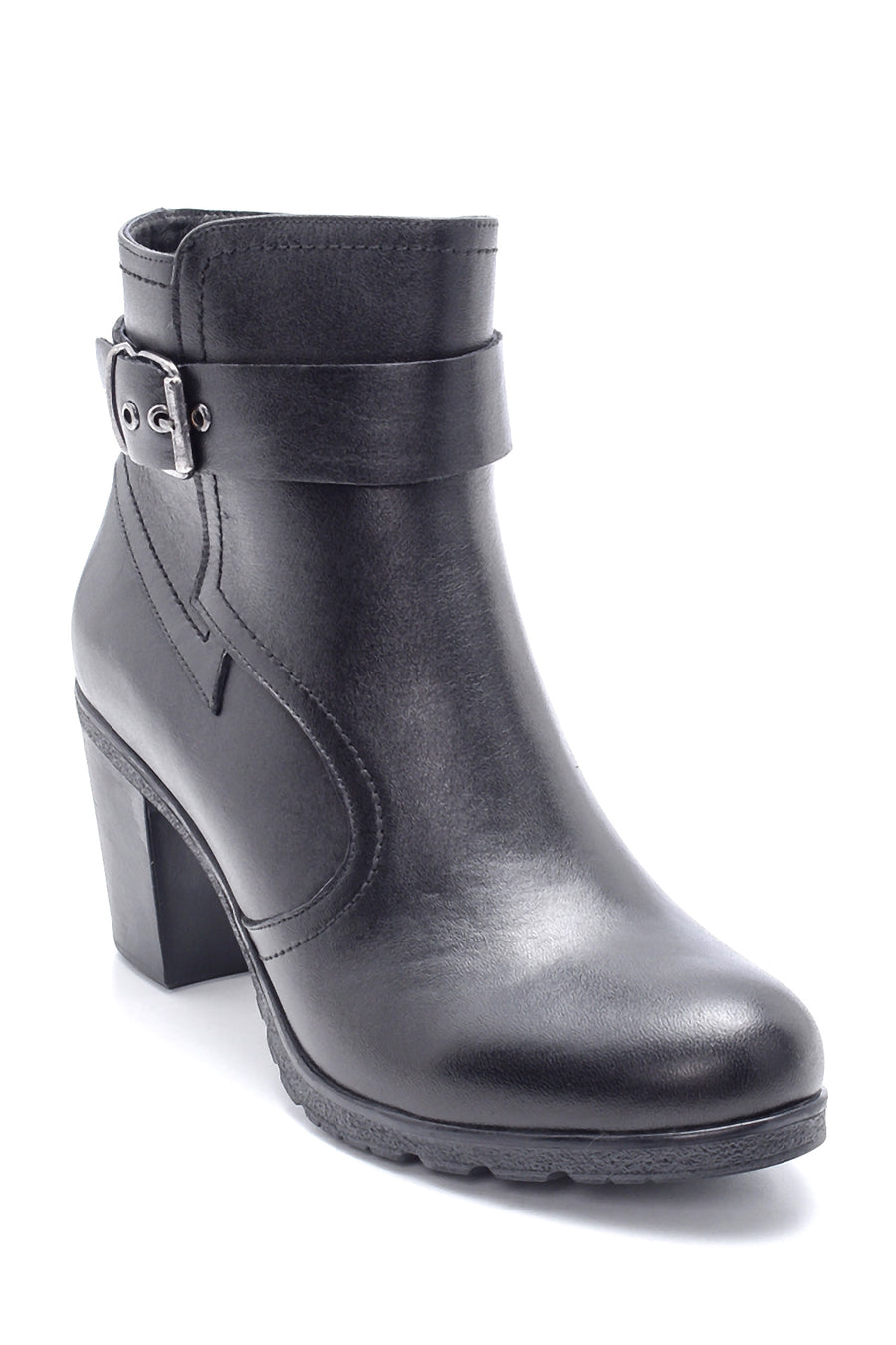 Women's Leather Heeled Boots