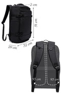 D-Pack Unisex Black Fabric Backpack | Derimod