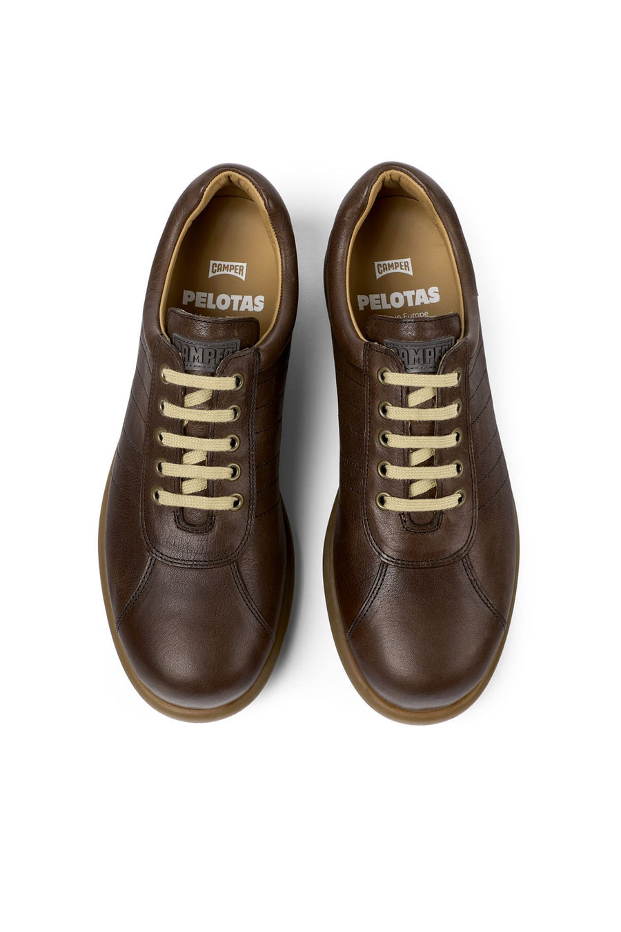 Camper Erkek Kahverengi Pelotas Ariel Deri Sneaker