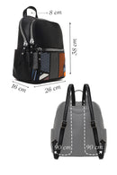 Woman Black Printed Backpack | Derimod