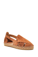 Women's Leather Suede Espadrilles | Derimod