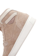 Kadın Bej Süet Deri Bilekli Sneaker | Derimod