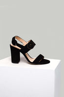 Thick Heeled Suede Leather Women's Slippers | Derimod