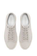 Male White Lace-Up Leather Sneaker | Derimod