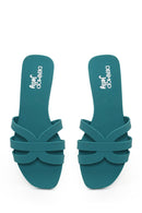 Woman Green Jelly Slipper | Derimod