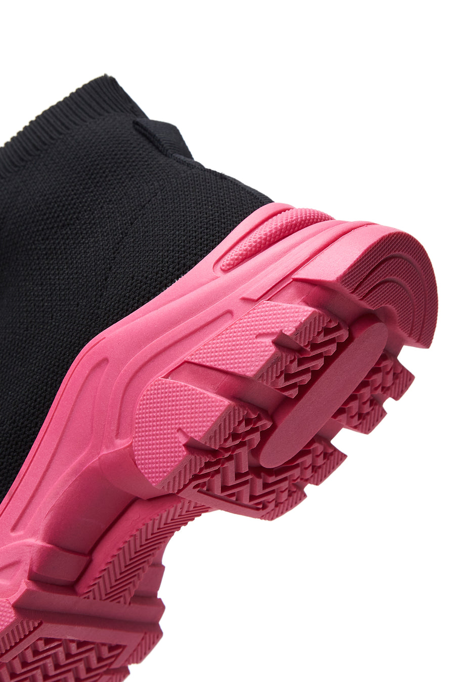 Kadın Siyah Kalın Tabanlı Bilekli Sneaker