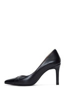 Kadın Siyah Deri Stiletto | Derimod