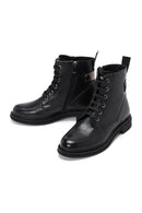 Women's Leather Zipper Boots | Derimod