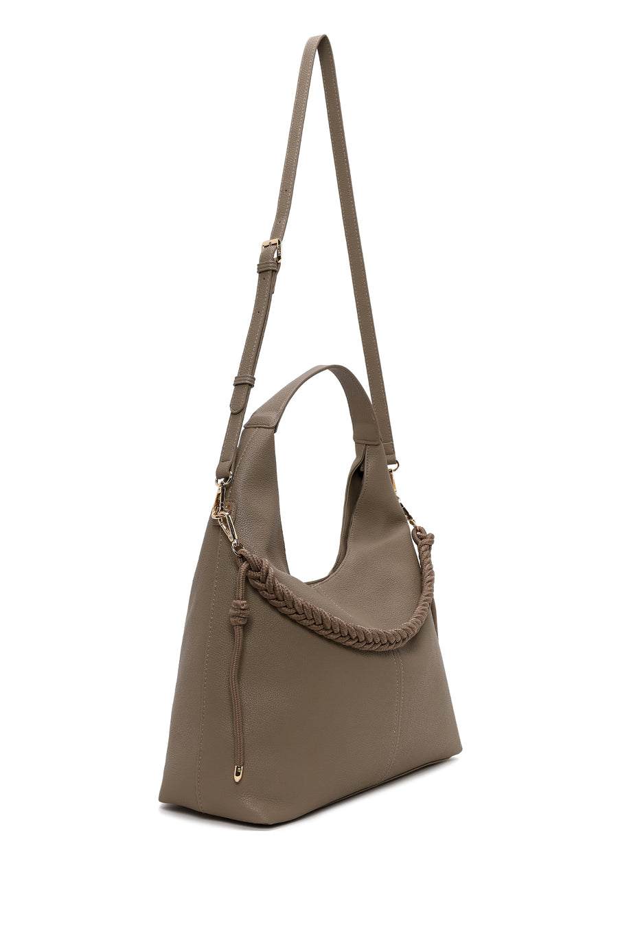Woman Mink Long-Strap Shoulder Bag