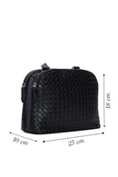 Women's Black Knitted Crossbody Bag | Derimod