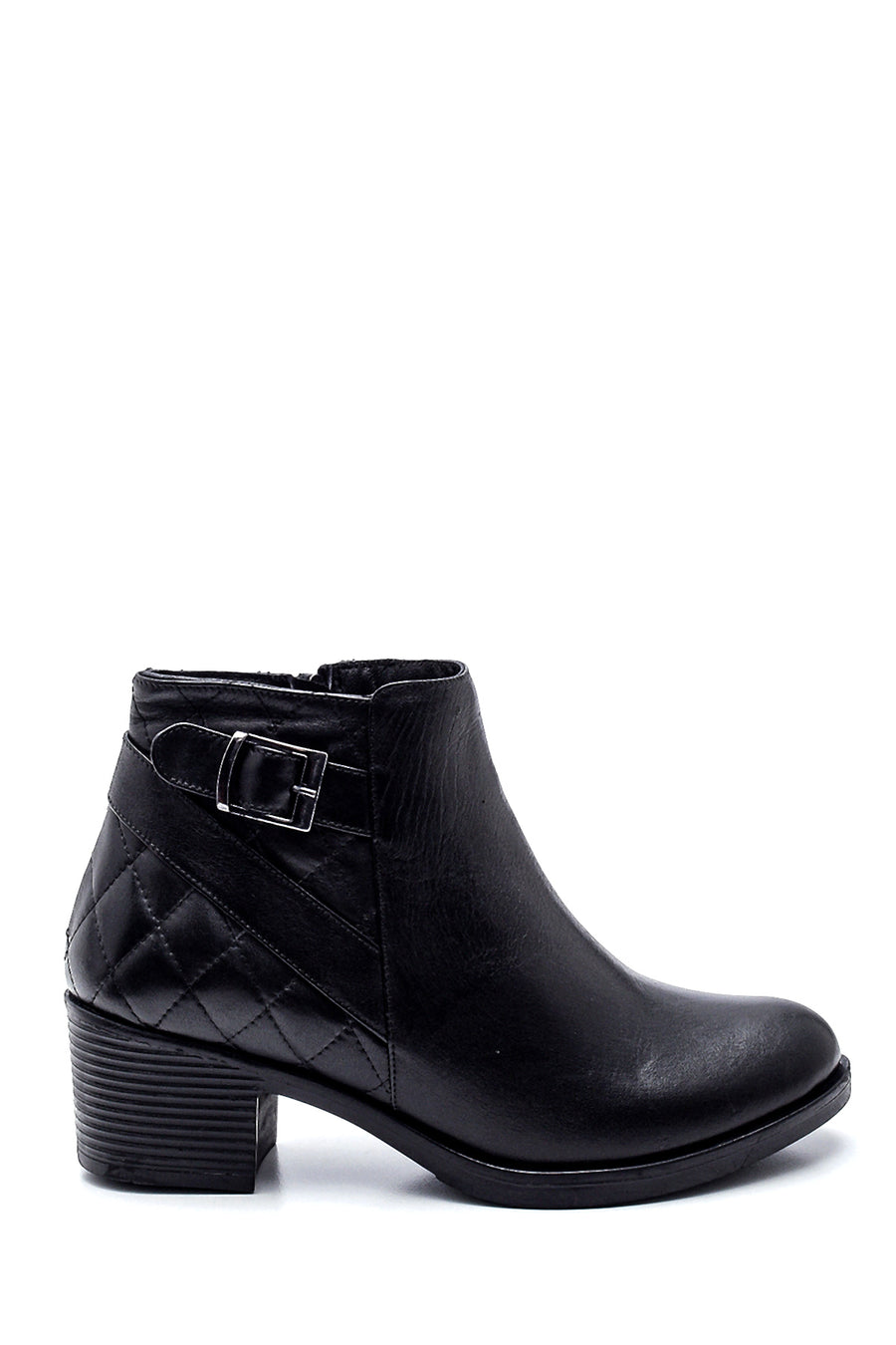 Women's Leather Quilted Detailed Boots 21WFD412018 | Derimod