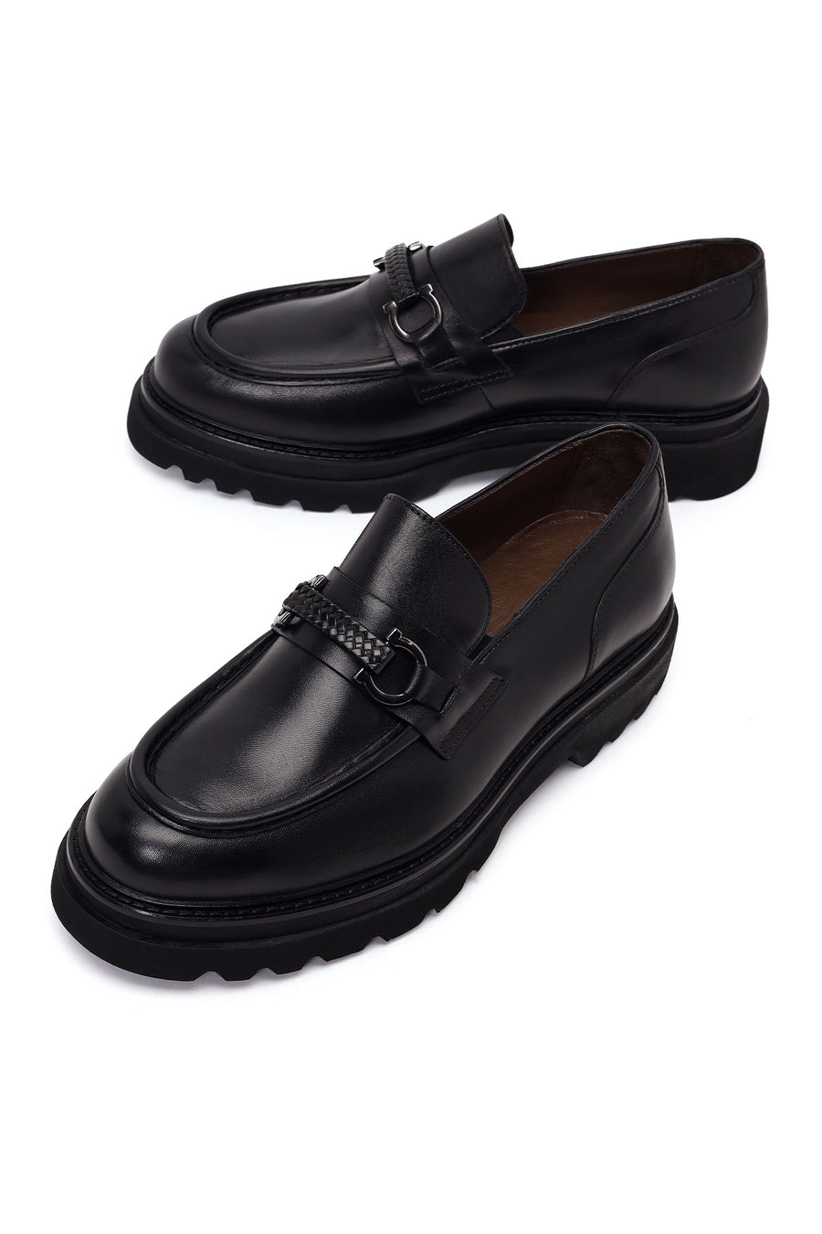 Erkek Siyah Deri Casual Loafer