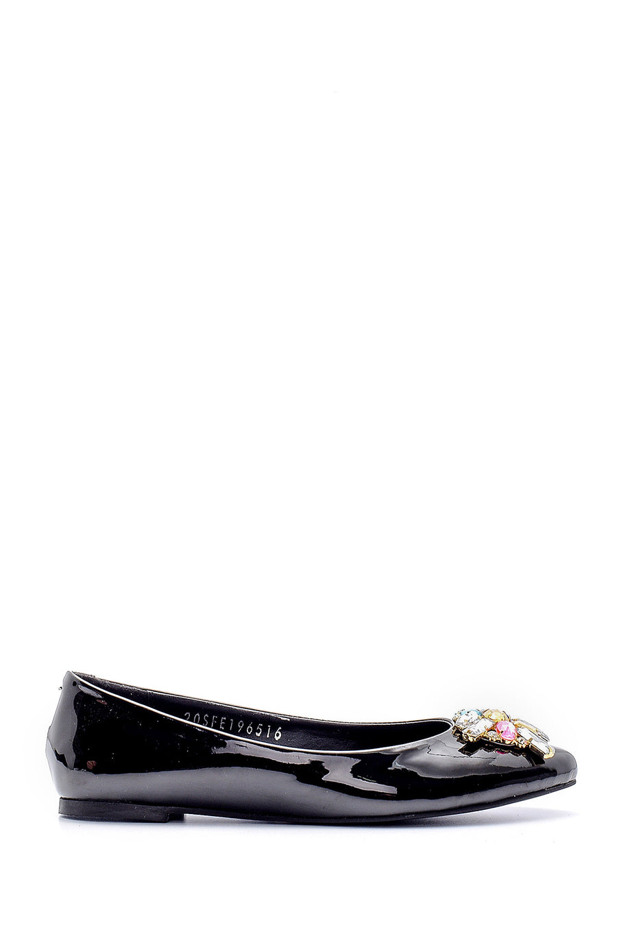 Women's Stone Patent Leather Shoes 20SFE196516 | Derimod
