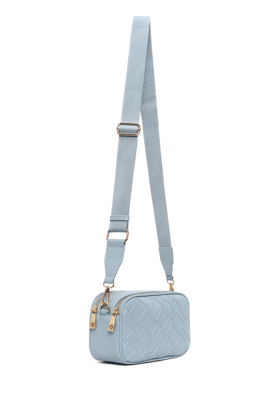 Woman Blue Printed Crossbody Bag